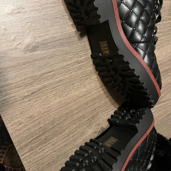 Womens black boots size 7 - Picture 3 of 4